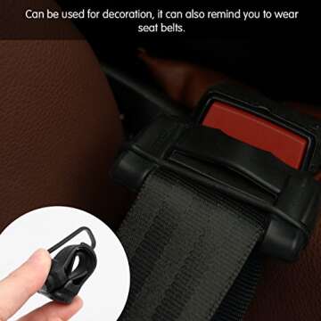 AOZBZ Seat Belt Buckle Covers, Silicone Protection for Cars