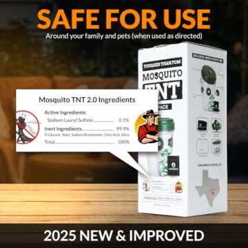 Mosquito TNT 2.0 Natural Mosquito Bait Bags for Safe Outdoor Fun