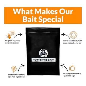 Mosquito TNT 2.0 Natural Mosquito Bait Bags for Safe Outdoor Fun