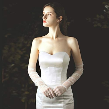 Elegant BABEYOND Tulle Gloves for Special Occasions