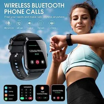 Ddidbi Smart Fitness Watch for Men Women(Answer/Make Calls), 1.85" HD Touch Screen with Sleep Heart ...