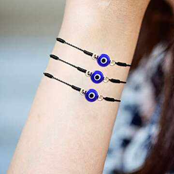 Hicarer Evil Eye Jewelry Set for Luck and Style