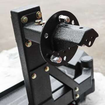 IGLDIPUO 4Runner Rear Bumper Compatible with 2015-2020 5th Gen 4Runner Steel Rear Bumper with Spare Tire Bracket, Oil Drum Holder, D-rings