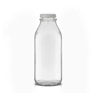 JoyJolt Glass Milk Bottles 32 Oz - 3 Pack Dishwasher Safe