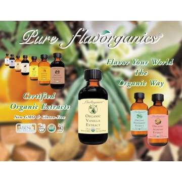 Flavorganics Organic Vanilla Extract, 4 ounce