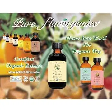 Flavorganics Organic Vanilla Extract, 4 ounce