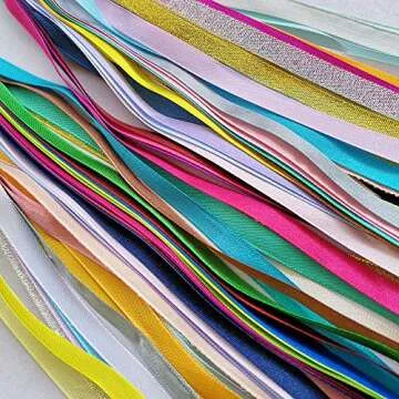 Chenkou Craft Satin Ribbon - 40 Colors for Crafting