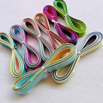 Chenkou Craft Satin Ribbon - 40 Colors for Crafting