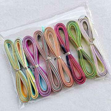 Chenkou Craft Satin Ribbon - 40 Colors for Crafting