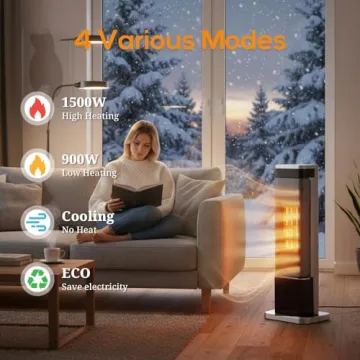 24" Portable Space Heater for Indoor & Outdoor Use