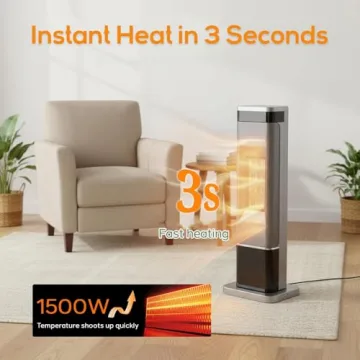 24" Portable Space Heater for Indoor & Outdoor Use