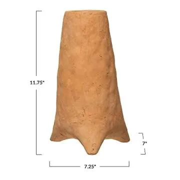 Creative Co-Op Terra Cotta Vase – Stylish 11 3/4" Decor