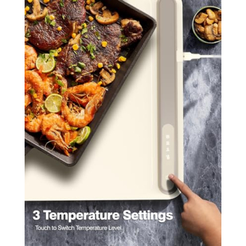 iTRUSOU Electric Warming Tray with 3 Temperature Settings