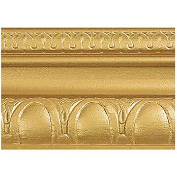 6 oz Modern Masters ME659 Olympic Gold Metallic Paint Collection, Satin Water-Based Decorative Metallic Paint