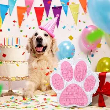 Small Dog Paw Piñata for Fun Animal Themed Parties