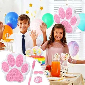 Small Dog Paw Piñata for Fun Animal Themed Parties