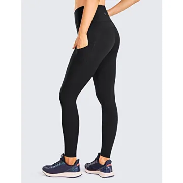 CRZ YOGA Women's High Waisted Running Leggings 28 Inches
