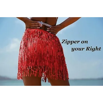 Shop the Stunning Red Fringe Costume Skirt for Parties