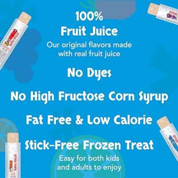 Otter Pops Freezer Bars - 100% Fruit Juice Ice Pops