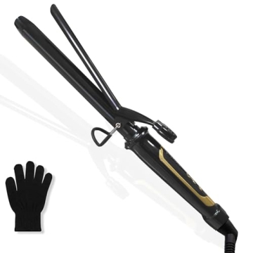 ABP Curling Iron - Ceramic Barrel, Instant Heat, Max 450°F