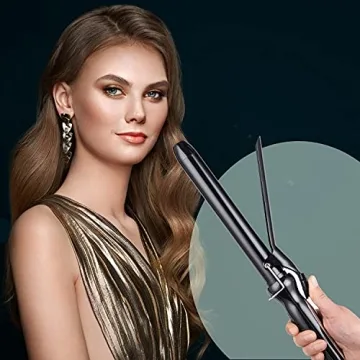 ABP Curling Iron - Ceramic Barrel, Instant Heat, Max 450°F