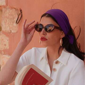 DRESHOW 6 PCS Adjustable Headbands for Women Knotted Headbands Elastic Non-Slip Fashion Hair Bands for Workout Sports Running Yoga