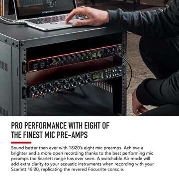 Focusrite Scarlett 18i20 3rd Gen USB Audio Interface for Recording, Producing and Engineering — Hi...