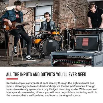 Focusrite Scarlett 18i20 3rd Gen USB Audio Interface for Recording, Producing and Engineering — High-Fidelity, Studio Quality Recording, with Transparent Playback