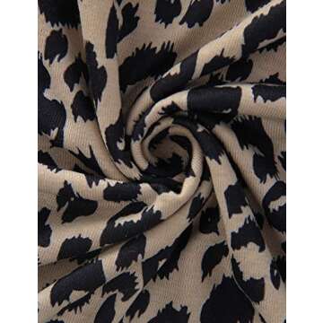 Blooming Jelly Womens Leopard Print Tops Short Sleeve Round Neck Casual T Shirts Tees(M,Leopard 1)