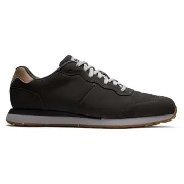 FootJoy Men's Contour Jogger Golf Shoe - Charcoal - Superior Comfort and Versatility