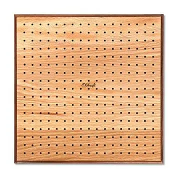 Olikraft Crochet Blocking Board with Pegs - 50 Pins, Durable Red Oak Wood, Perfect for All Crochet P...