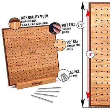 Olikraft Crochet Blocking Board - Durable and User-Friendly
