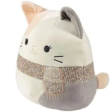 Squishmallows 12-Inch Camette The Cat - Official Jazwares Plush - Collectible Soft & Squishy Kitty Stuffed Animal Toy - Add to Your Squad - Gift for Kids, Girls & Boys