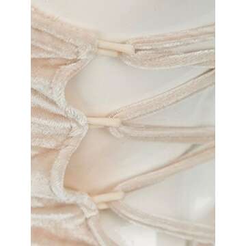 Choies Women's Sexy Plunge Neck Velvet Bodysuit