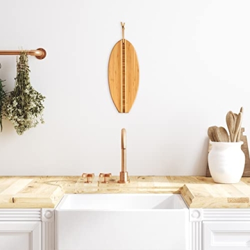 Surfboard Shaped Bamboo Cutting Board for Beach Lovers