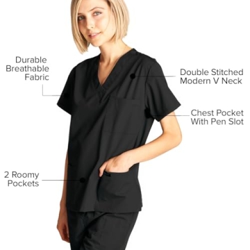 Dagacci Unisex Medical Scrub Set for Healthcare Professionals