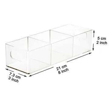 Youngever 2 Pack Plastic Tea Packet Organizers, Tea Bag Holder, Tea Bag Storage, 8.5" x 3" x 2"