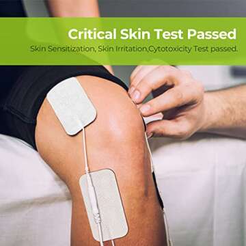 AUVON TENS Unit Pads 2"X4" 10 Pcs - Premium Latex-Free Electrode Patches for Superior Electrotherapy...