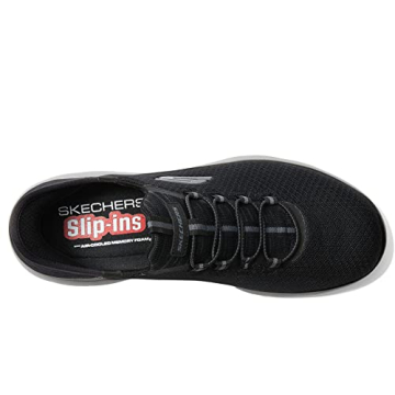 Comfortable Slip-In Skechers Men's Sneakers - Black/Charcoal