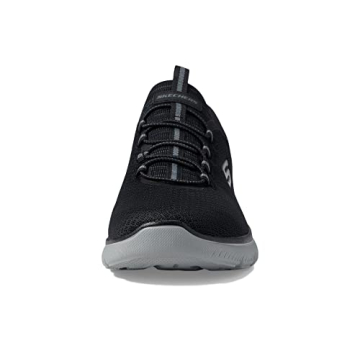 Comfortable Slip-In Skechers Men's Sneakers - Black/Charcoal