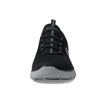 Comfortable Slip-In Skechers Men's Sneakers - Black/Charcoal