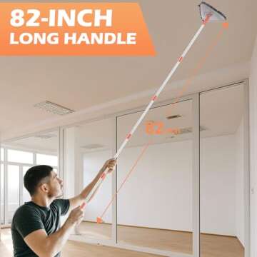Top Triangle Mop with Long Handle for Easy Cleaning