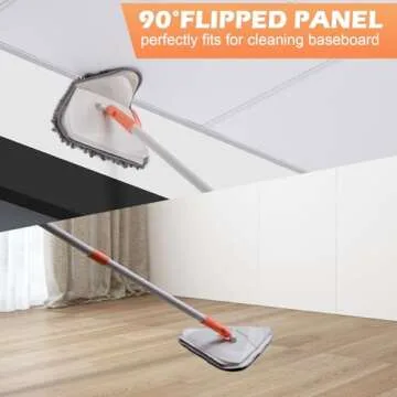 Top Triangle Mop with Long Handle for Easy Cleaning