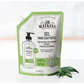 J.R. Watkins Gel Hand Soap Refill Pouch - Aloe & Green Tea