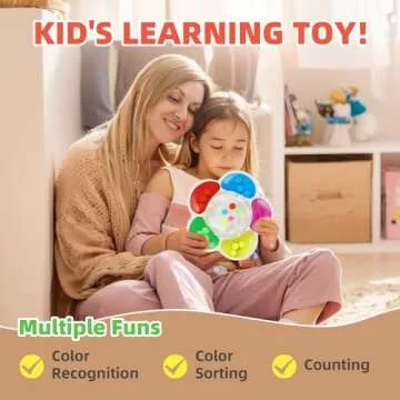 Color Sorting Sensory Toys: Fidget Toys for Toddlers 1-3, Fine Motor Skills Game Calm Down Montessori Travel Toys Stocking Stuffers for Kids Boys Girls Ages 3-4