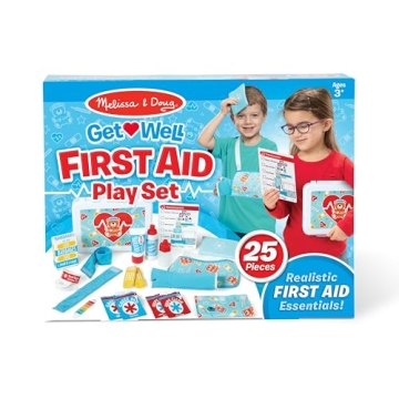 Melissa & Doug First Aid Kit Play Set - 25 Pieces