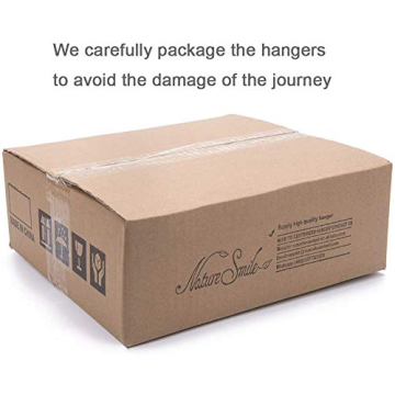 Nature Smile Wooden Pants Hangers 10 Pack for Stylish Storage