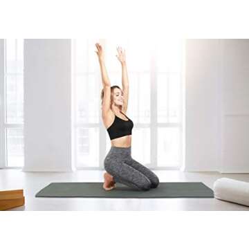 Fengbay High Waist Yoga Pants, Pocket Yoga Pants Tummy Control Workout Running 4 Way Stretch Yoga Leggings