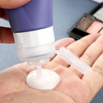 Gemice Leak Proof Travel Bottles for Toiletries 3oz