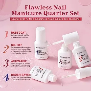 Complete AZUREBEAUTY Dip Powder Nail Kit with 20 Colors
